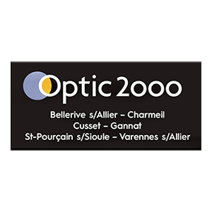 Logo optic 2000 allier partenaire Marathon de Vichy